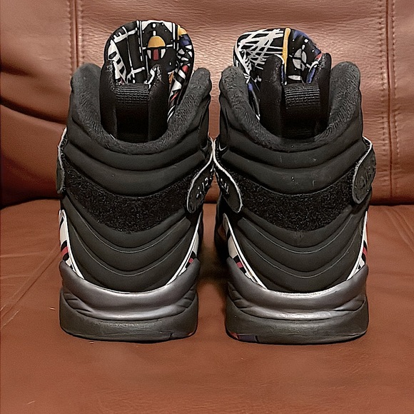 SOLD:Jordan Black playoff 8s GREAT condition9/10 with OG box no scuffs no stains - Picture 3 of 4